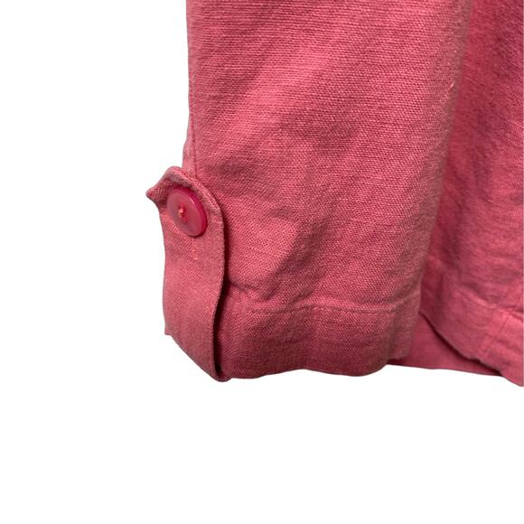 Napa Valley Linen Blend Pink High Rise Capri Pants‎ S 12 (2549) - Picture 2 of 8